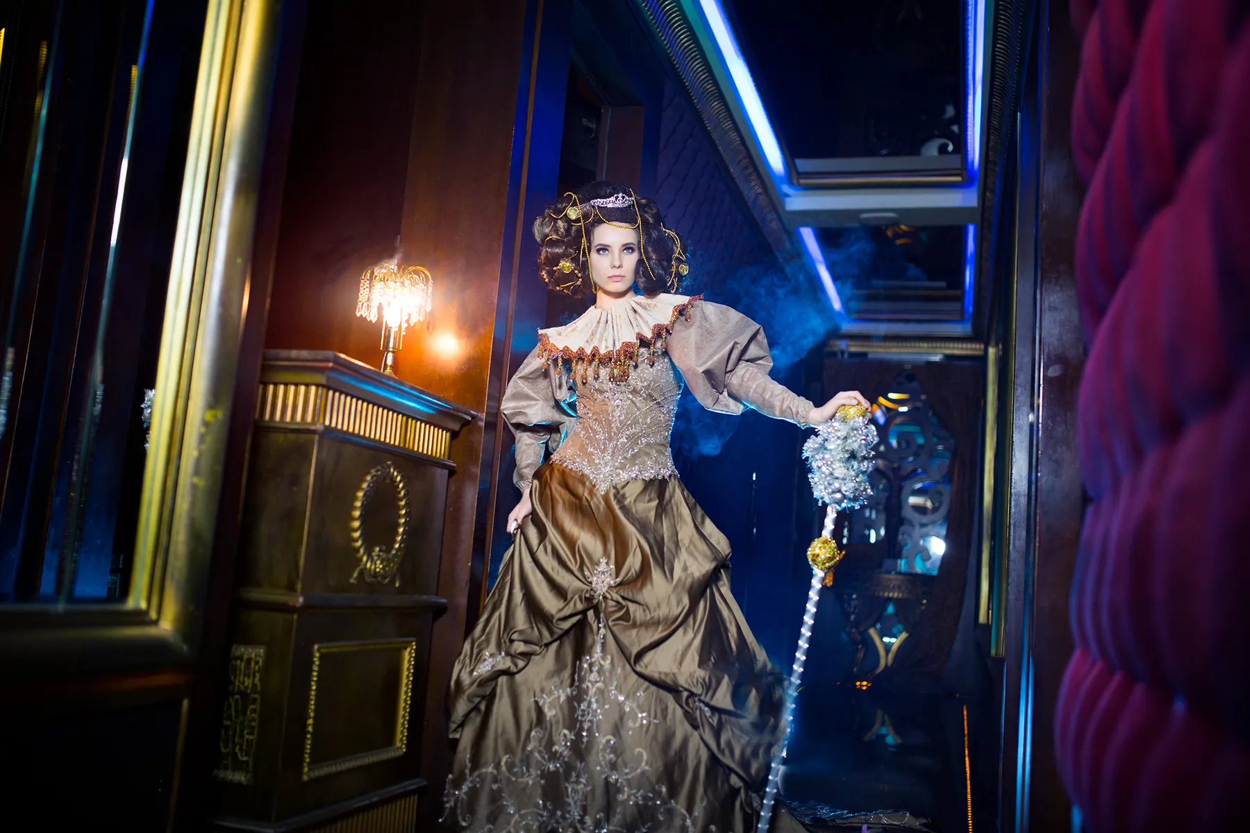 Baroque editorial fashion portrait