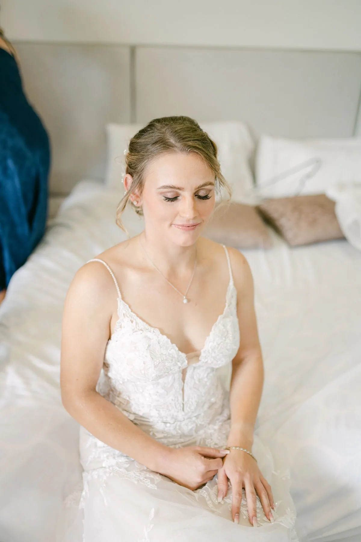 Bride getting ready at The Kooralbyn Valley